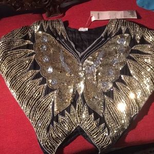 Shagubha vintage silk top